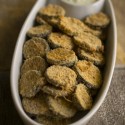 Baked Zucchini Slices with Yogurt Dipping Sauce