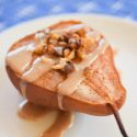 Skinny Roasted Pears with 5 Minute Walnut Sauce