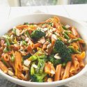 Vegetable Pasta with 5 Ingredient Stir-fry Sauce